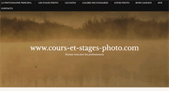 Desktop Screenshot of cours-et-stages-photo.com